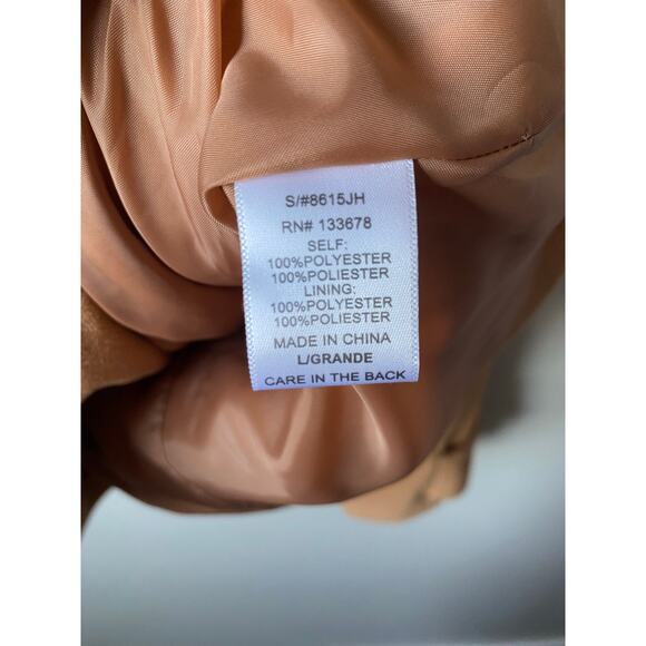 NWT Love Tree Camel Colored Double Breasted Pea Coat- Size Large - Picture 8 of 15